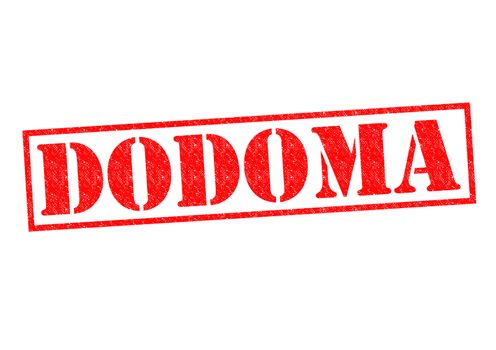 DODOMA (capital of Tanzania) Rubber Stamp over a white background.