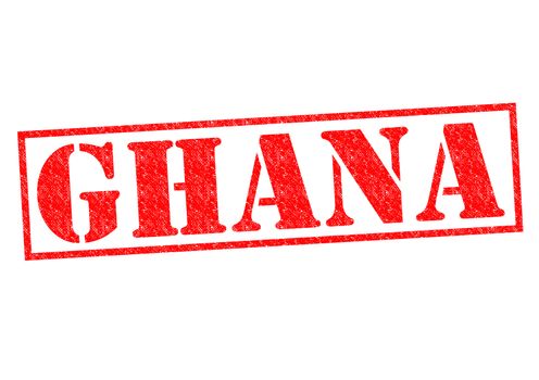 GHANA Rubber Stamp over a white background.