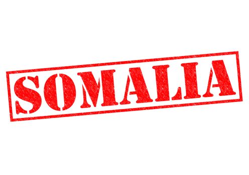 SOMALIA Rubber Stamp over a white background.