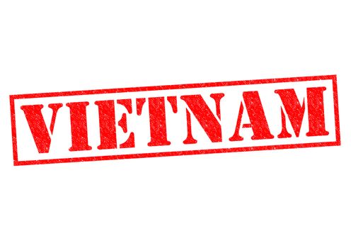 VIETNAM Rubber Stamp over a white background.