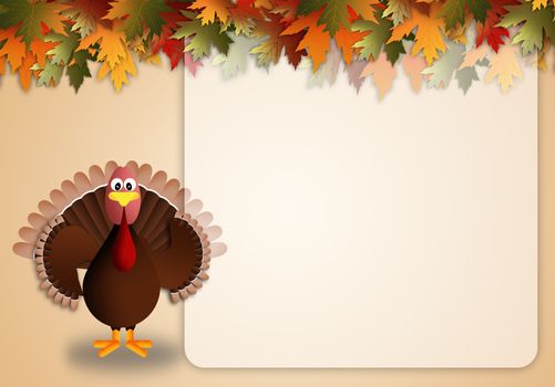 illustration of a turkey for Thanksgiving