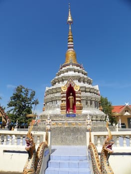 Pagoda at Wat Nang Liao in Chiang Mai city, Thailand.