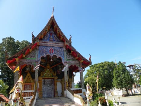sanctuary at Wat NangLiao in Chiang Mai city, Thailand.