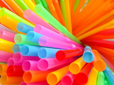 colorful of straw