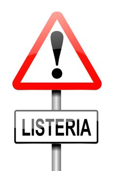 Illustration depicting a sign with a Listeria concept.