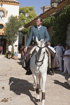 Fermin Bohorquez, bullfighter on horseback spanish, Linares, Jaen province, Spain, 29 august 2010