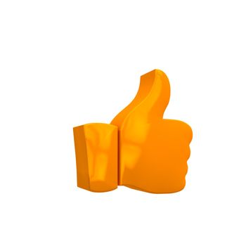 The thumbs up is a sign of a good assessment.