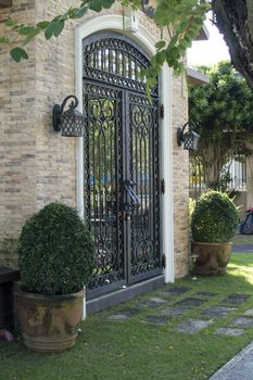 nice hand made wrought iron gate