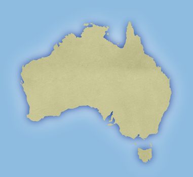 australia map with a wall texture
