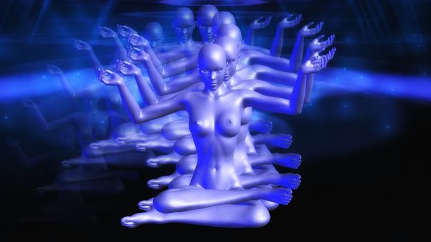 Digital Illustration of a mystic Female