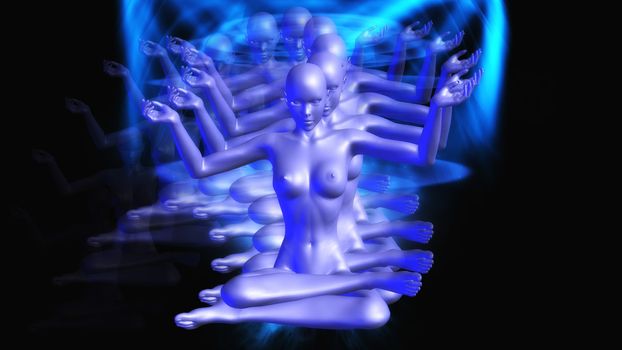 Digital Illustration of a mystic Female