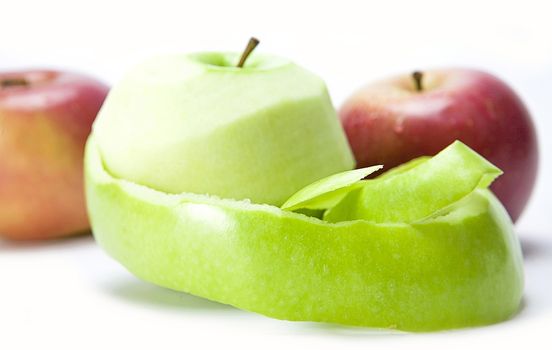  A Green Apple peeled