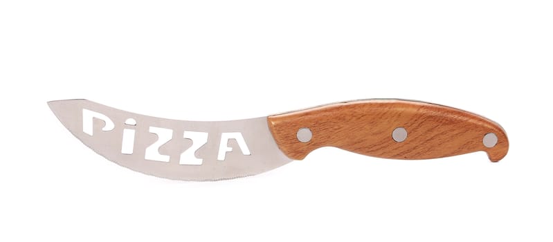 Knife for cutting pizza. Isolated on a white background.