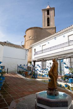 Parish Church of Santiago apostle, the work unfinished and developed from 1547 to 1638, which constituted an ambitious Renaissance project whose authorship is attributed to the young Hernan Ruiz, Iznajar, Cordoba province, Andalucia, Spain