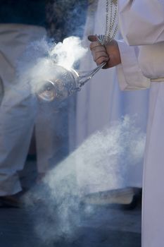 Censer of silver or alpaca to burn incense in the holy week, Spain