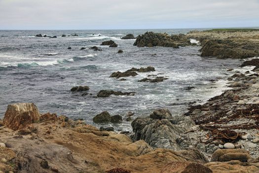 Beautiful Pacific Ocean coast, California