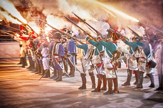 Representation of the Battle of Bailen, Bailen,  Jaen province, Andalusia, Spain