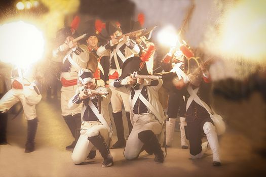 Representation of the Battle of Bailen, Bailen,  Jaen province, Andalusia, Spain