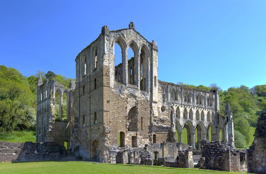 Rievaulx Abbey. Ruins near Helmsley in North Yorkshire