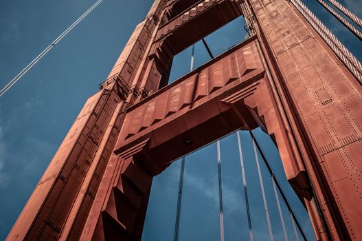 Golden Gate Pillar Bridge in San Francisco, California, USA