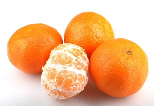 Mandarin Orange Isolated On White