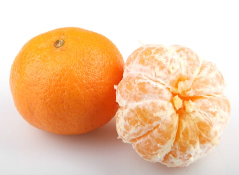 Mandarin Orange Isolated On White
