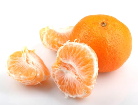 Mandarin Orange Isolated On White