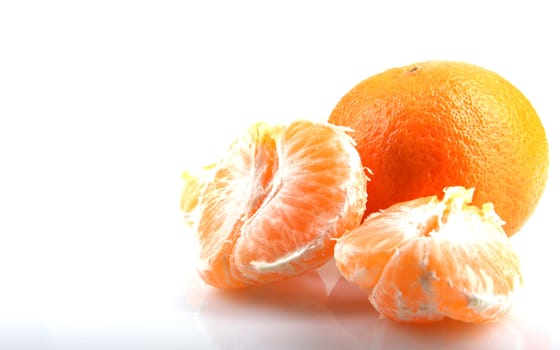 Mandarin Orange Isolated On White