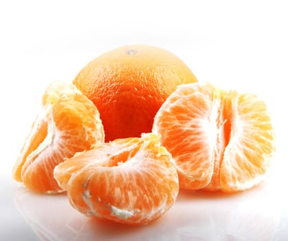 Mandarin Orange Isolated On White
