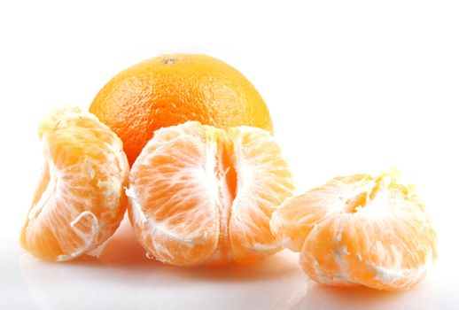 Mandarin Orange Isolated On White
