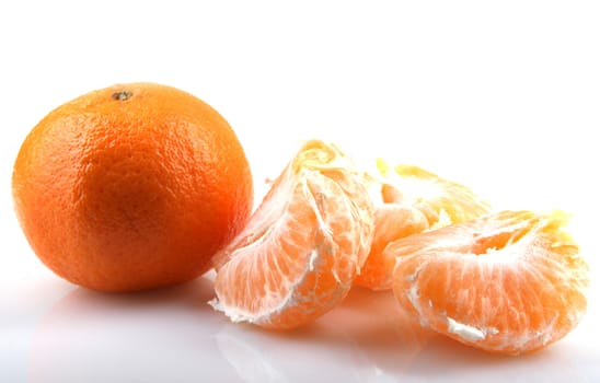 Mandarin Orange Isolated On White