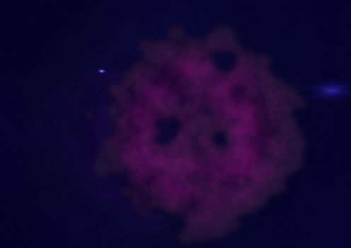 Far being shone nebula and star field against space. "Elements of this image furnished by NASA".