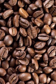 roasted coffee beans can be used for a background 