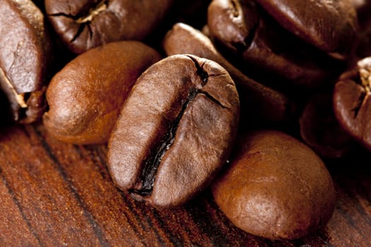 roasted coffee beans can be used for a background 