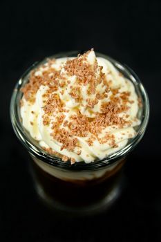 Extra strong coffee in a shot glass.