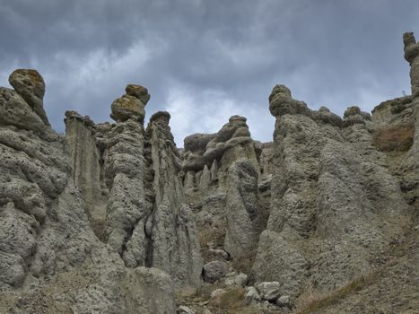 Part of earth bars, location Kuklica, Macedonia