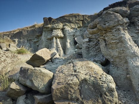 Part of earth bars, location Kuklica, Macedonia