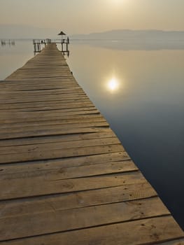 Morning light at Dojran lake      