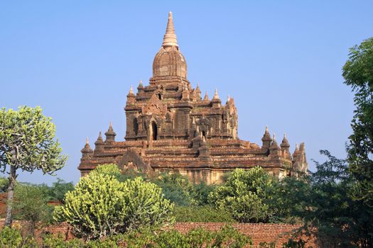 Ruin of Thitsawaddy Pagoda, Bagan, Myanmar, Asia