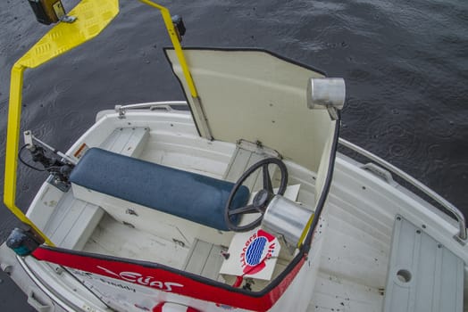 The boats are on show at the harbor during Halden food and harbor festival which is held every year on the last weekend of June. There are both wooden boats and fiberglass boats and large and small boats.