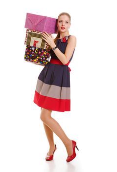 girl with a gift box