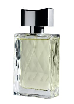 A bottlle of perfume isolated on the white