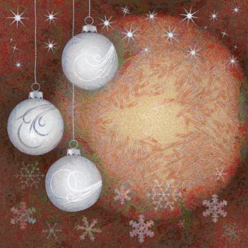 Abstract image of the Christmas decoration - Christmas balls