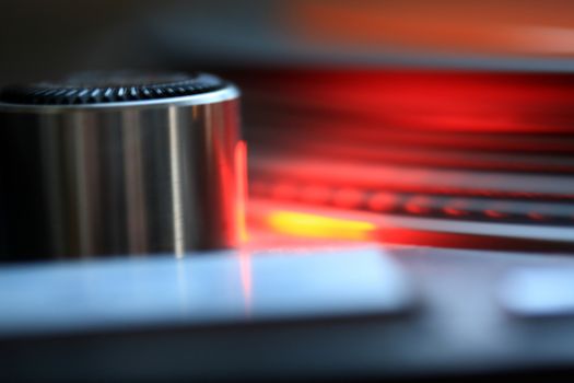 Vintage record player close up, vintage gramophone 