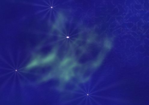 Far being shone nebula and star field against space. "Elements of this image furnished by NASA".
