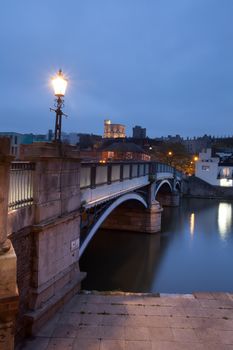 The bridge from Eton to Windsor facing Windsor Castle