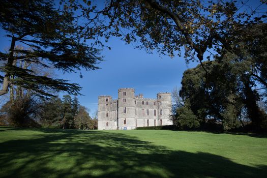 The Landmark attraction Lulworth Castle in rural Dorset England