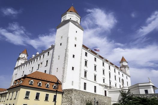 View of the Bratislava Castle, in the Slovak Republic.