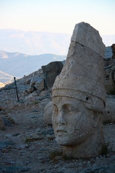 sun light on monument of god in nemrut adiyaman