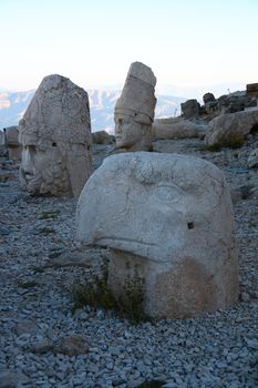 sun light on monument of god in nemrut adiyaman